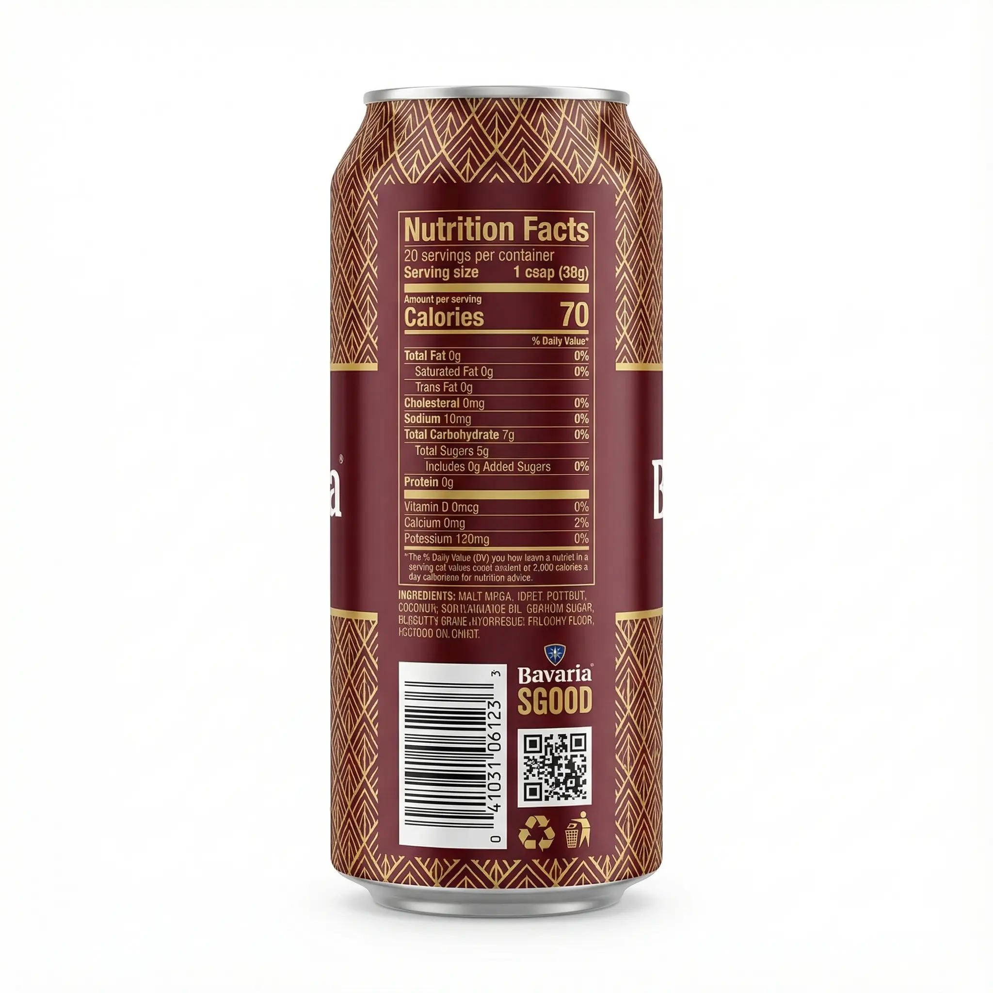 informations sur la bière blonde Bavaria originale en canette